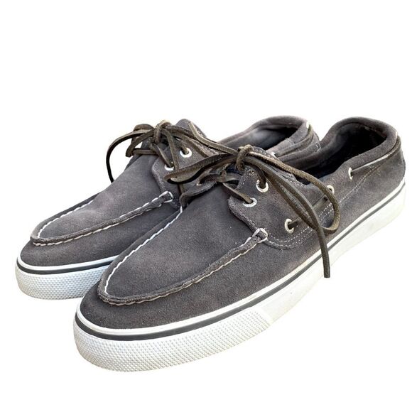 Sperry Topsider Bahama II Canvas Grey Sneakers Shoes Women’s size 9.5 - Picture 5 of 12